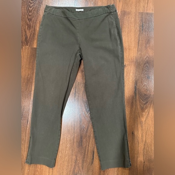 Eileen Fisher Pants - Eileen Fisher ankle side zippers pants khaki color size S